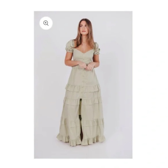 NWT Hattie Ruffle-Tiered Maxi Shop Worth Collective Dress - Picture 2 of 3
